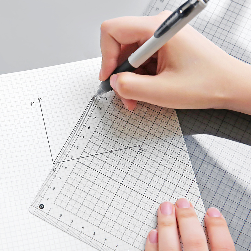 Ruler Set Transparent - Placa de régua transparente a4 b5,