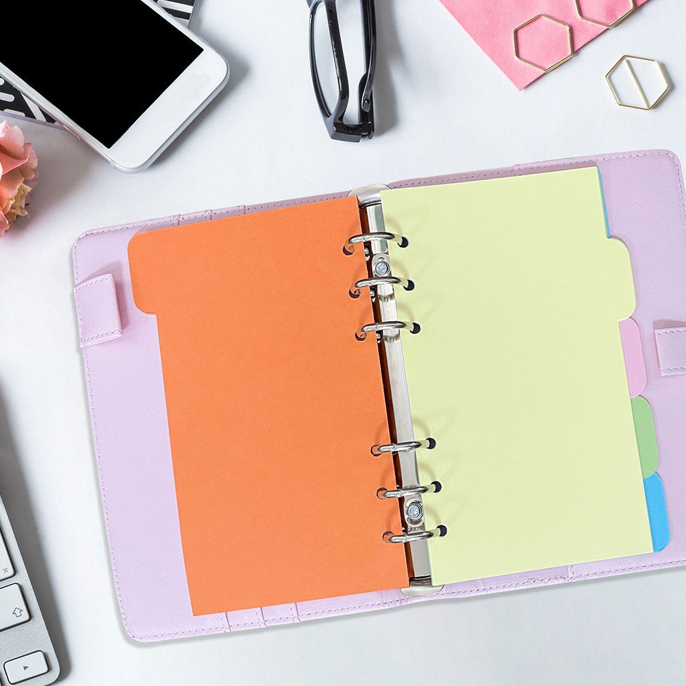 Index Tab Divider - 30 Peças Separadores Plásticos Coloridos com