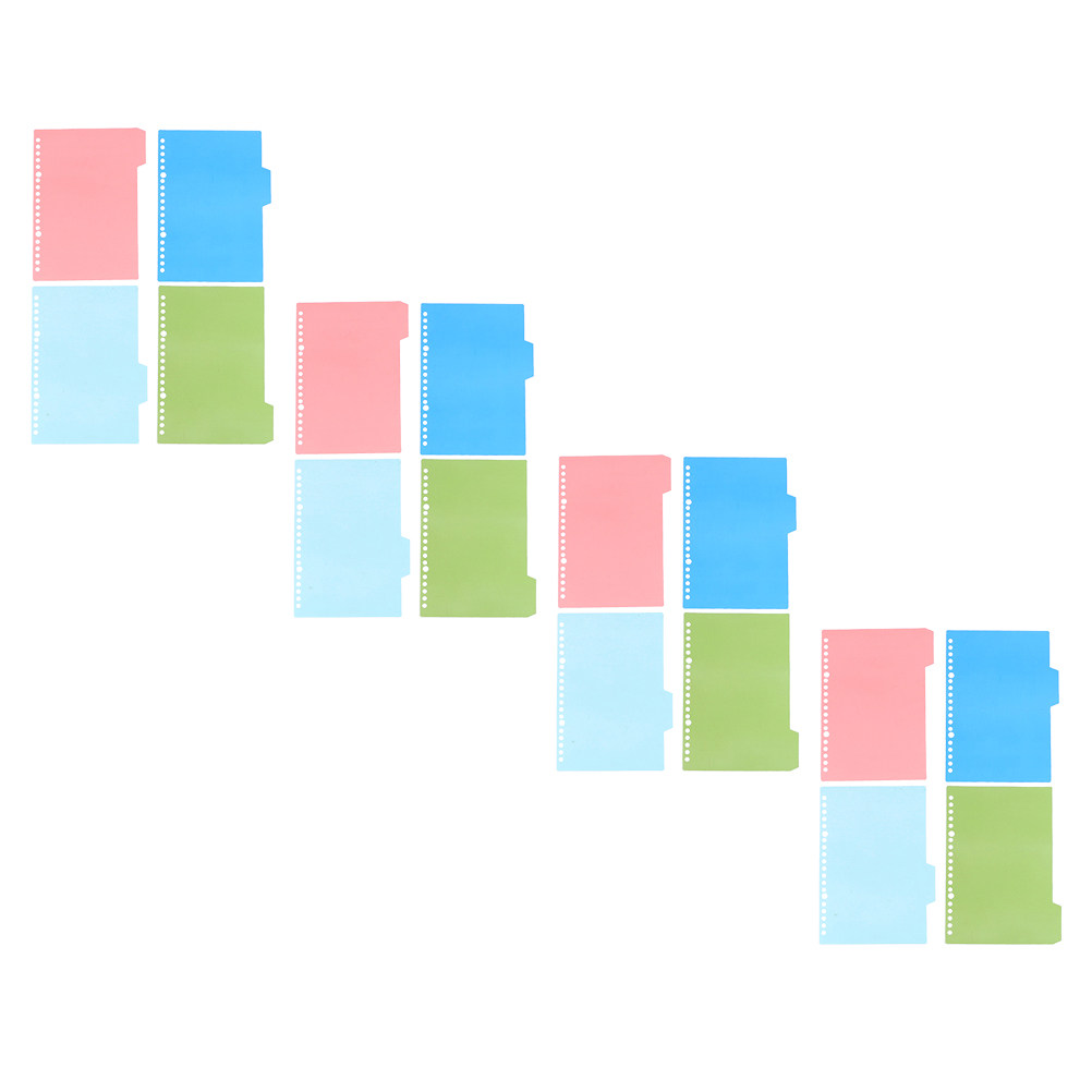 Index Tab Divider - 12 Conjuntos de Divisórias Coloridas com
