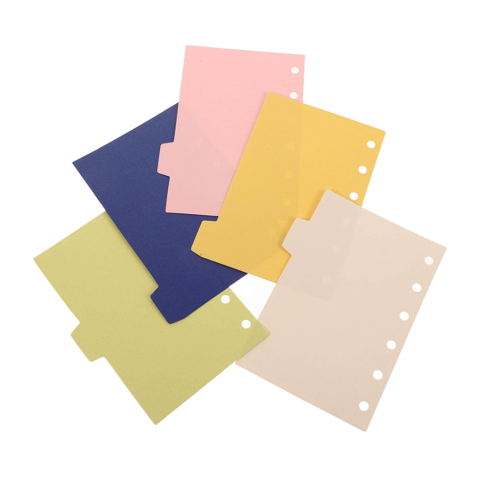 Index Tab Divider - 5 Peças de Folhas Divisórias para