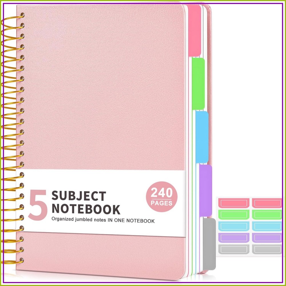 Graph Paper Pad - Caderno de 5 Assuntos com Pauta