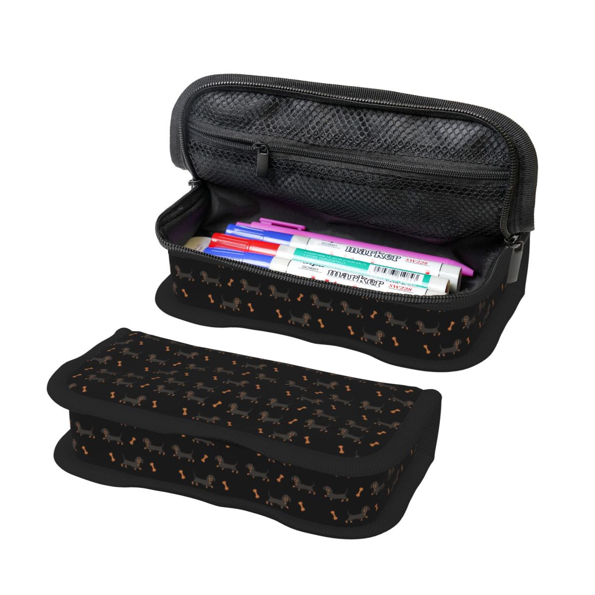 Tan Stationery & Office Supply - Estojo de lápis preto e marrom