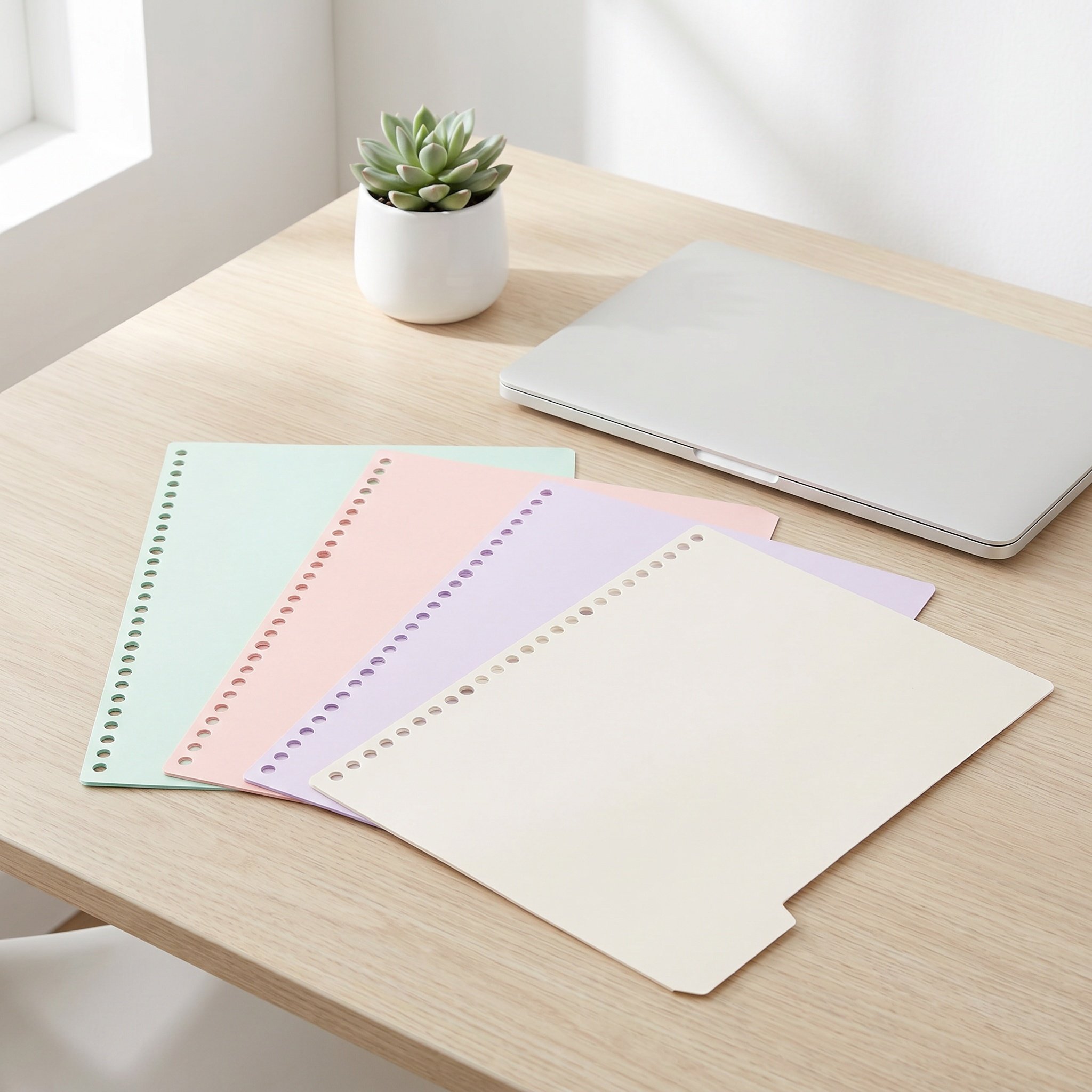 Index Tab Divider - 15 Conjuntos de Divisórias Plásticas com