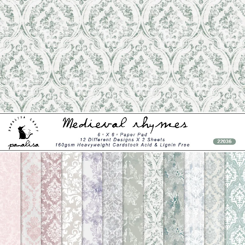 Graph Paper Pad - Barroco Padrão Scrapbook Paper Pad, Junk
