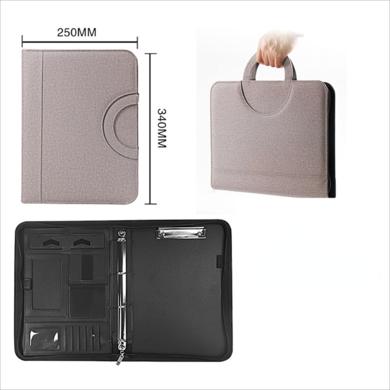 Portfolio Folder Zip - Pasta de Documentos A4 em Couro