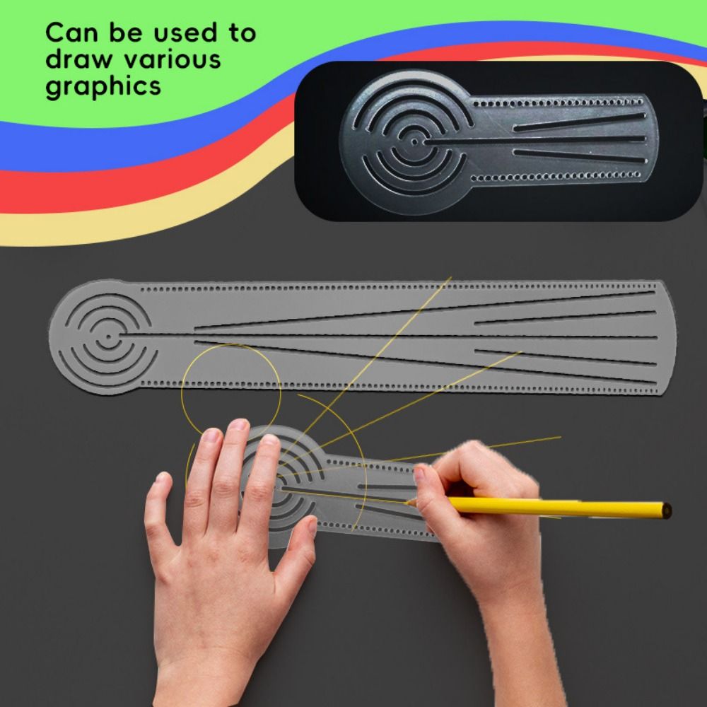 Molde de Desenho Mandala Multi - Ruler Set Transparent avaliação e preço