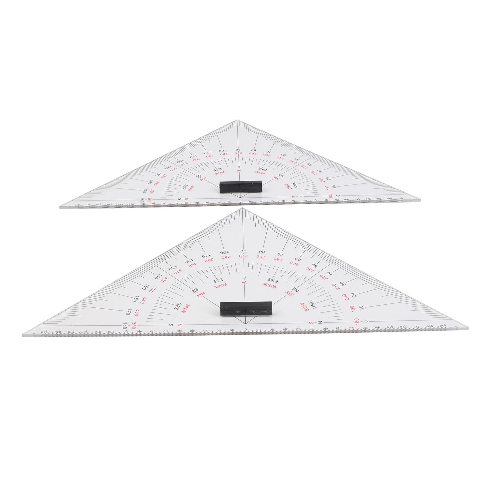 Conjunto de Régua Triangular T - Ruler Set Transparent avaliação e preço