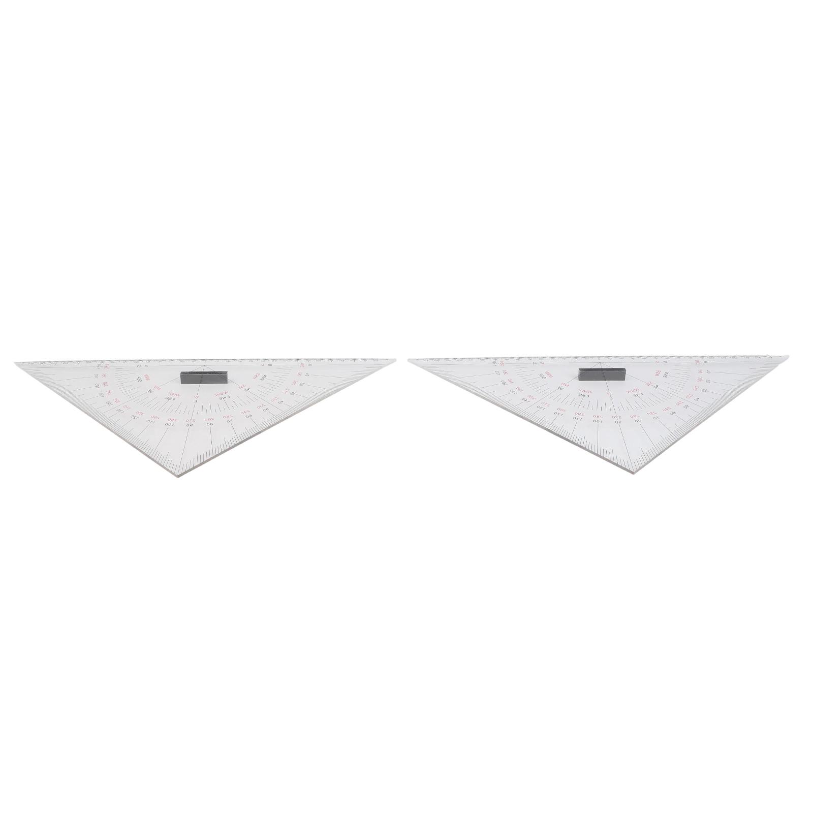 Conjunto de Régua Triangular T - Ruler Set Transparent avaliação e preço