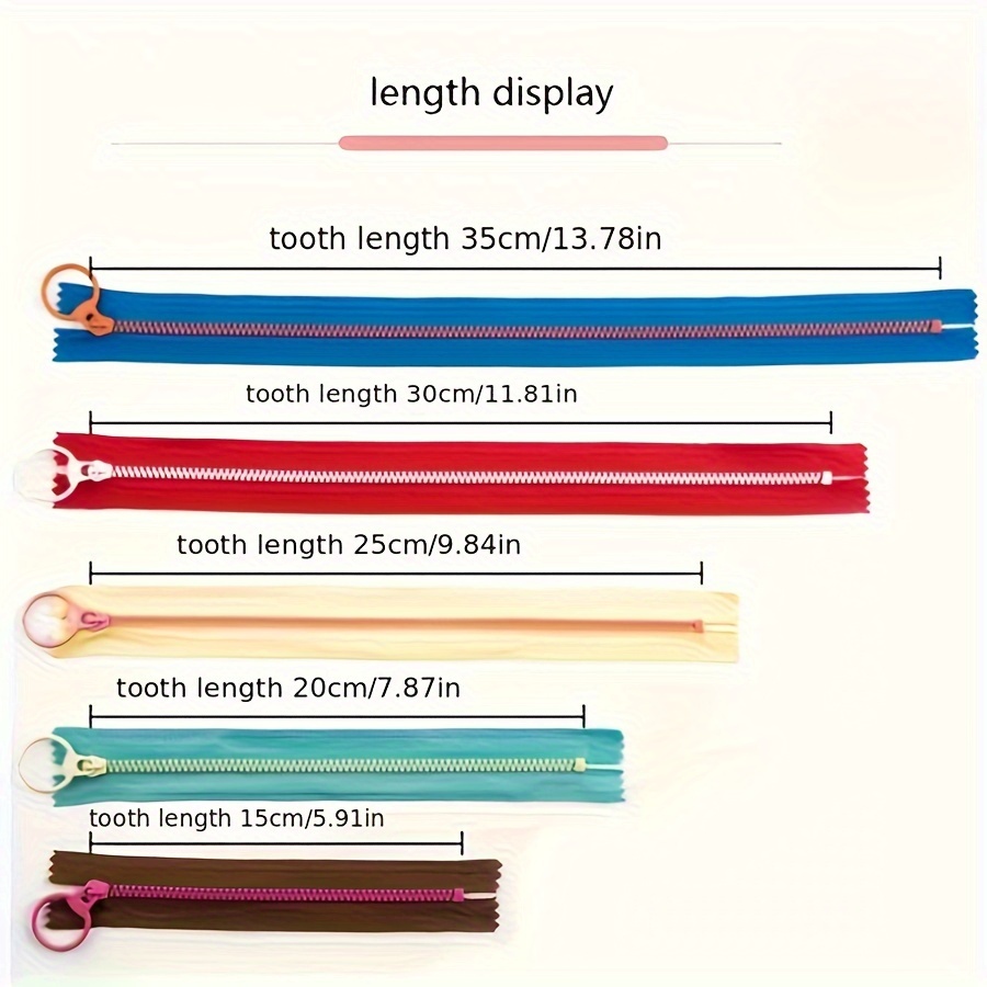 10pcs15cm-30cm zíper de resina - Portfolio Folder Zip avaliação e preço