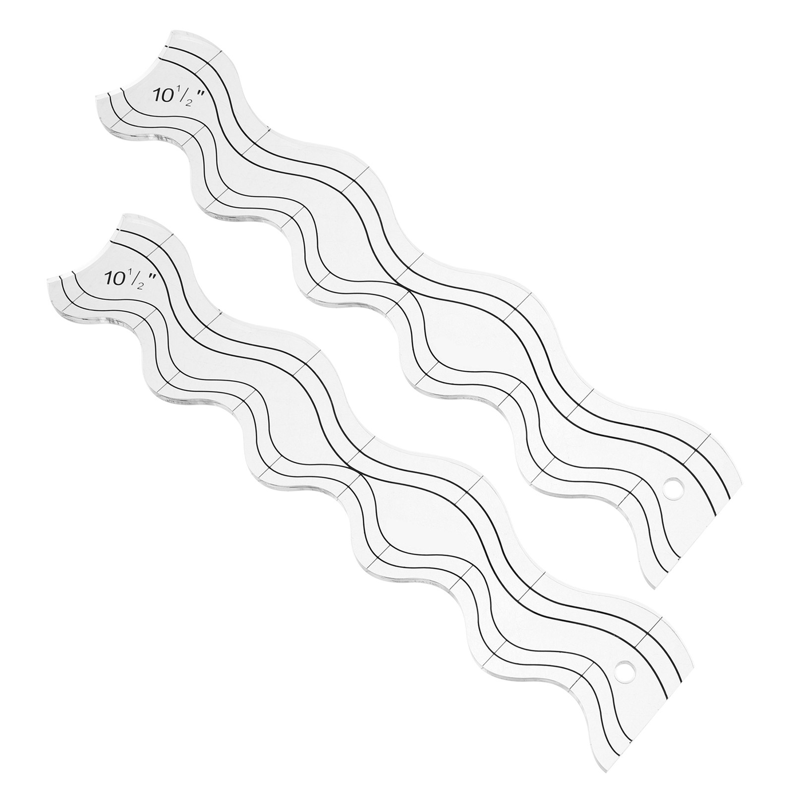 Conjunto de 2 Réguas Transpare - Ruler Set Transparent avaliação e preço