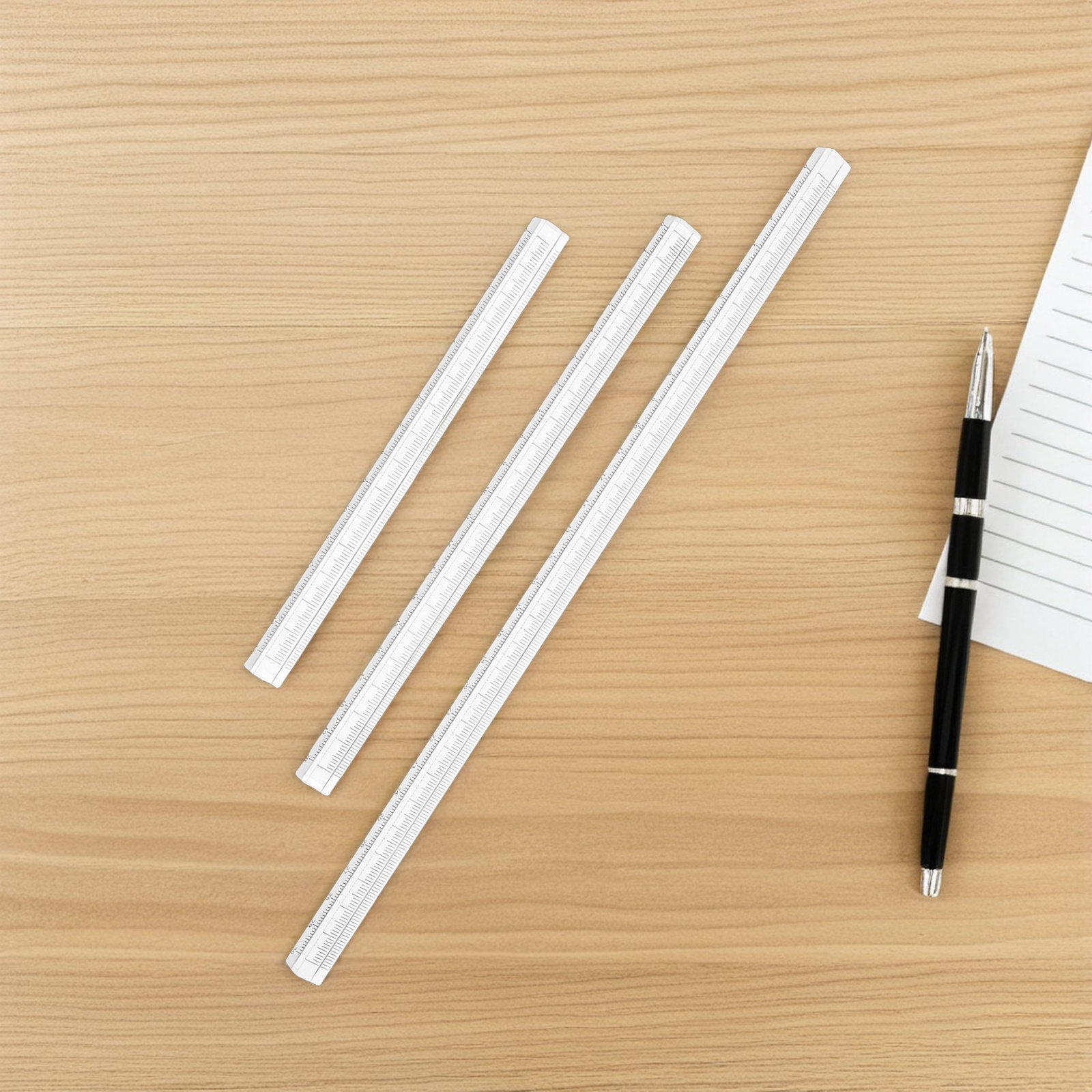 Conjunto de 3 Réguas Transpare - Ruler Set Transparent avaliação e preço