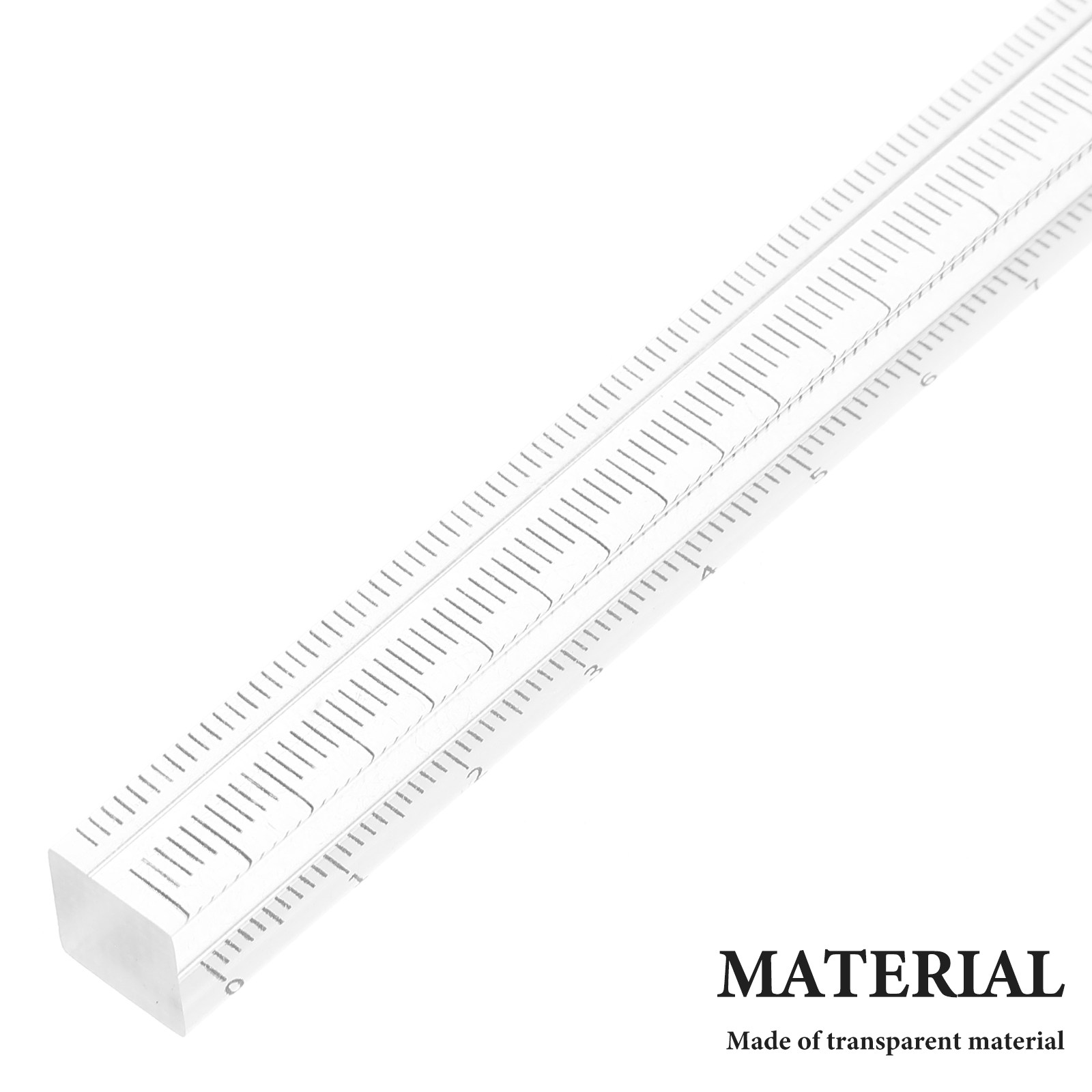 Conjunto de 3 Réguas Transpare - Ruler Set Transparent avaliação e preço